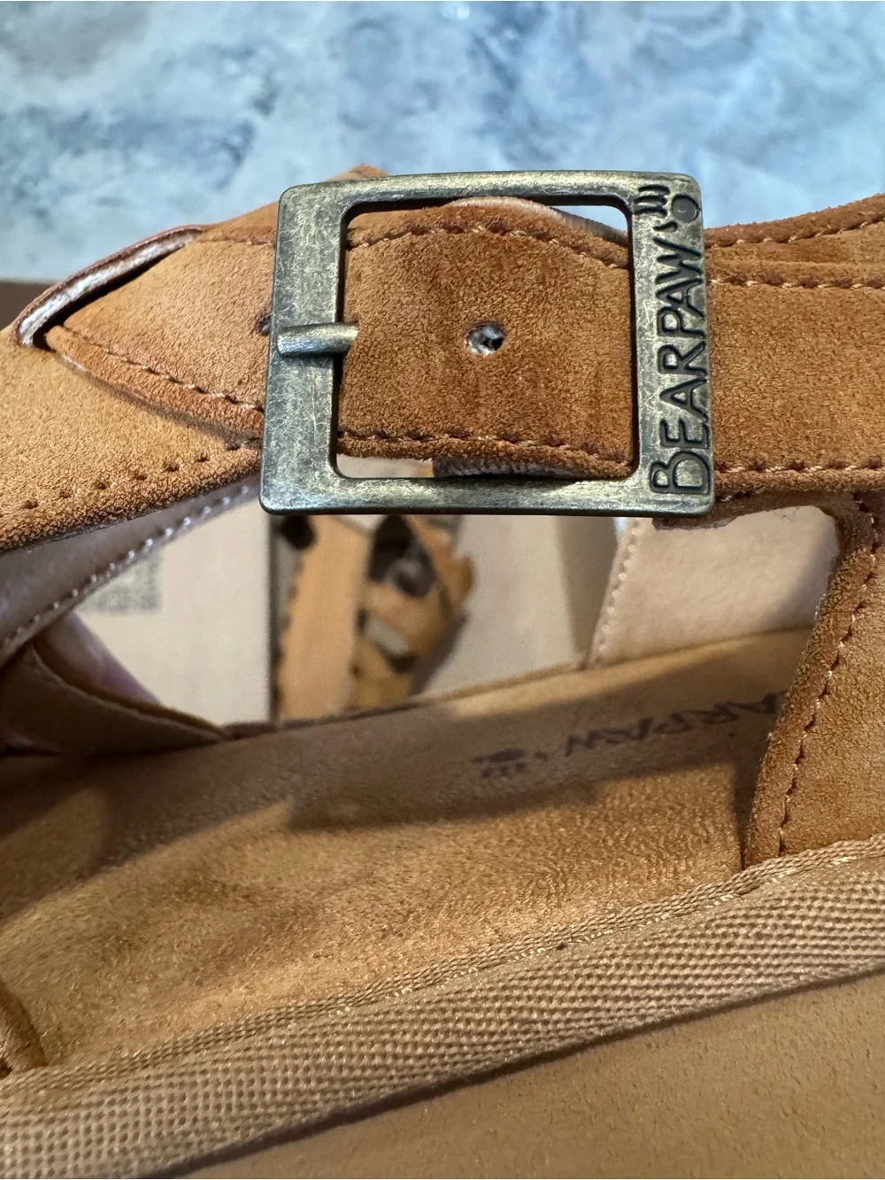 BearPaw Pinnacle Brown Platform Sandals